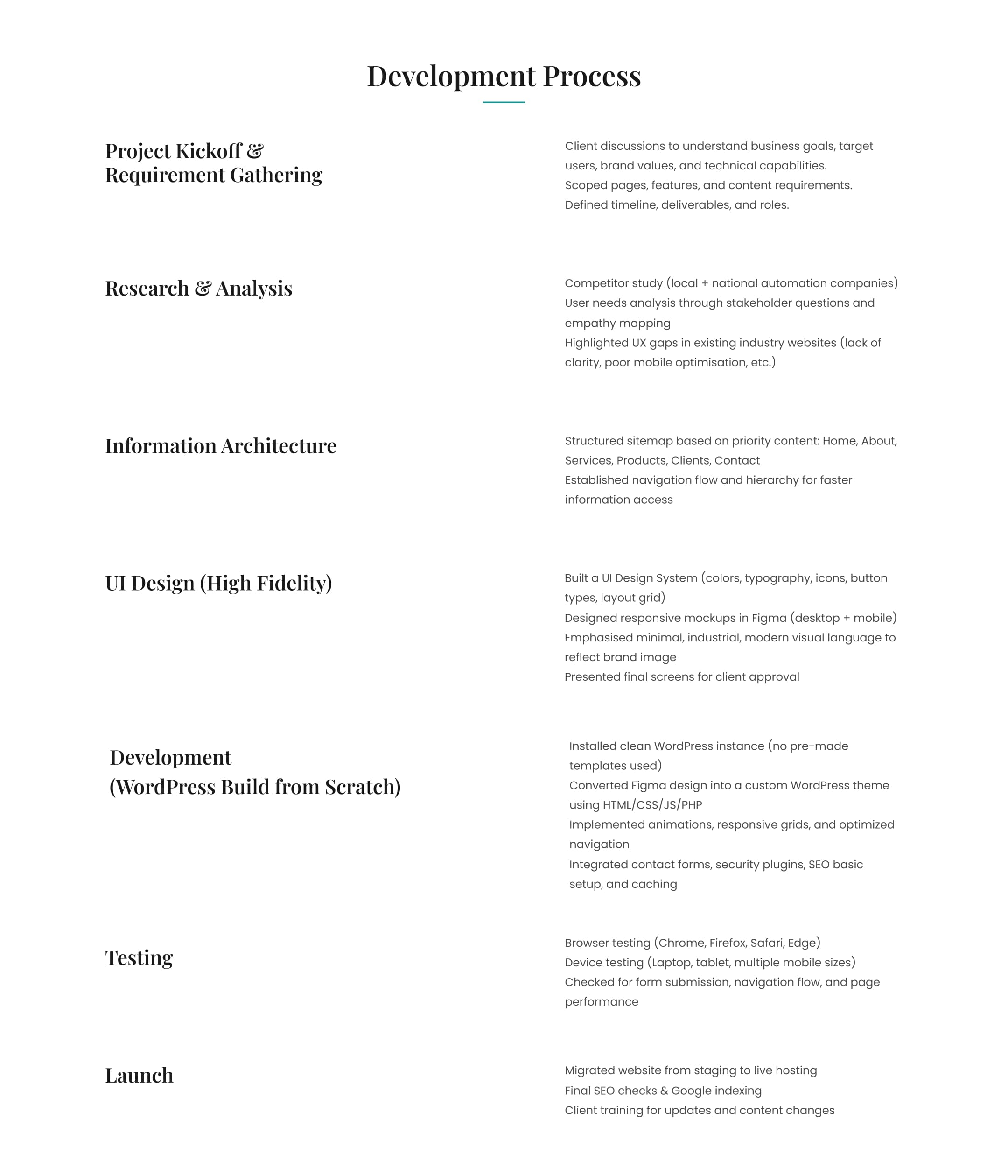 Development Process
