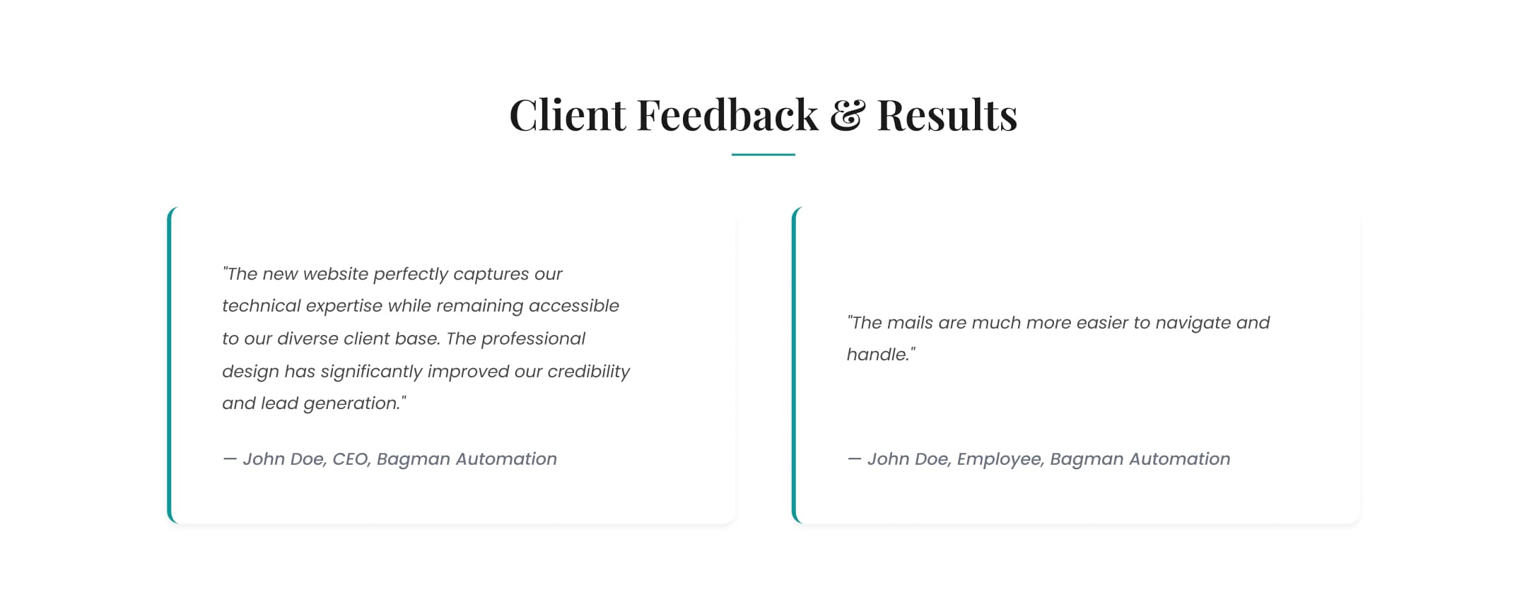 Feedback