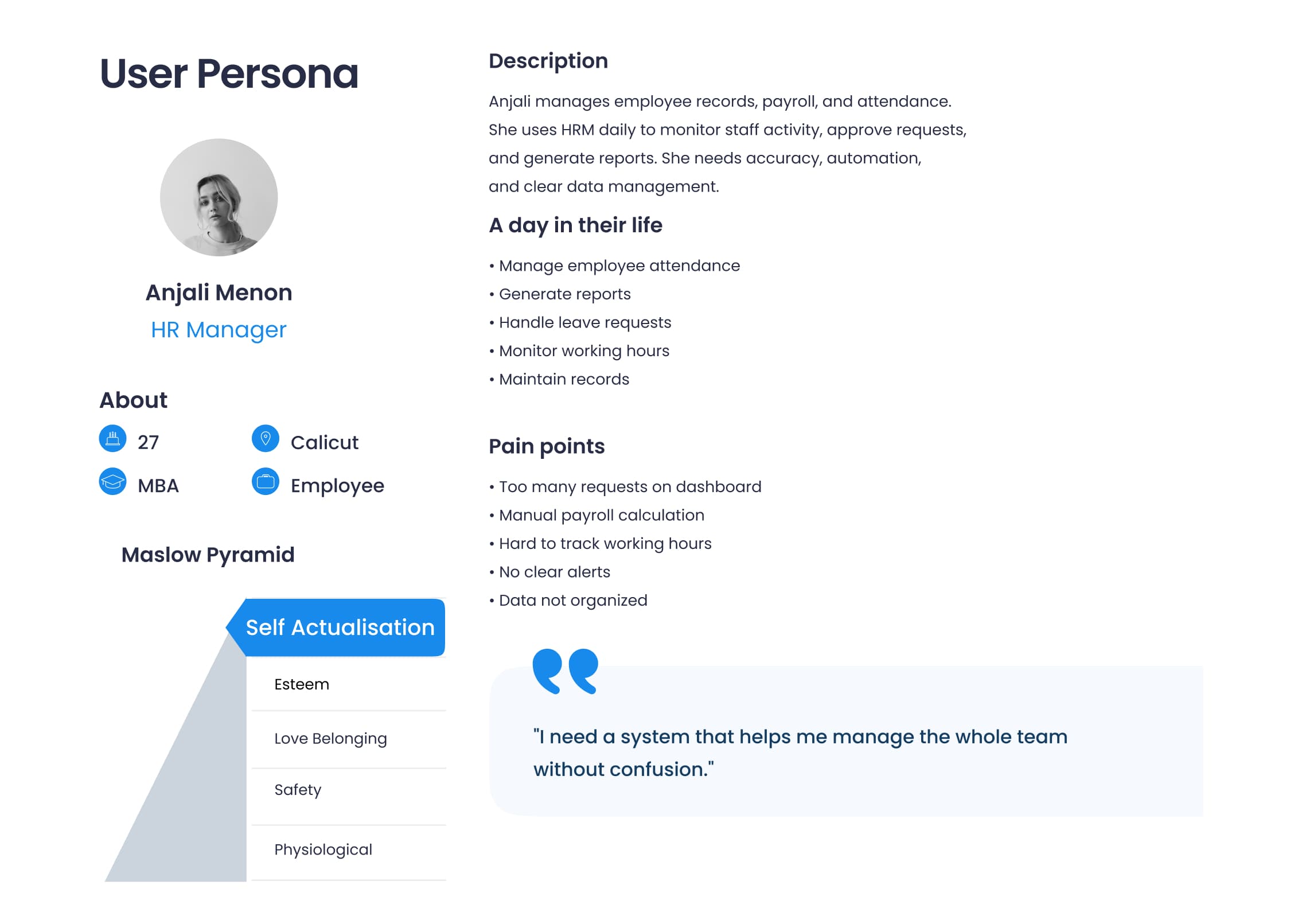 User Persona 1